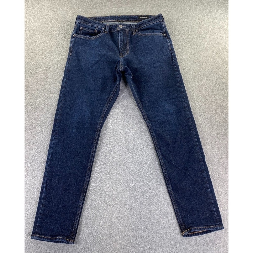 Bonobos Jeans Men's 33x30 (Fits 32x29) Slim Taper Blue Stretch Denim Preppy City